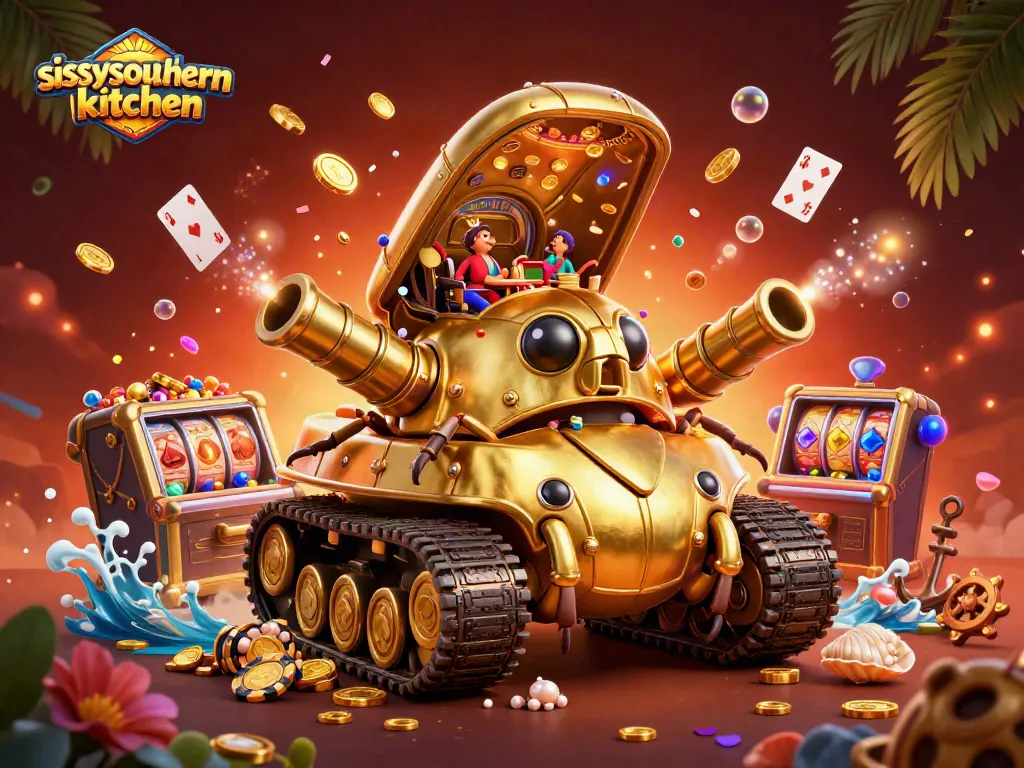 Sissyssouthernkitchen showcases a vibrant scene of players enjoying games in a miniature casino.